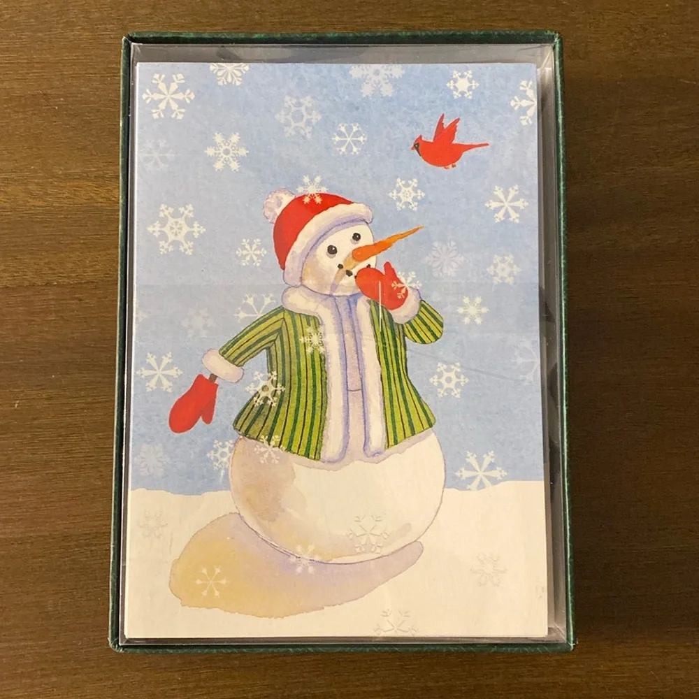 24 Punch Studios Snowman and Cardinal Christmas Cards and Envelopes (89180)